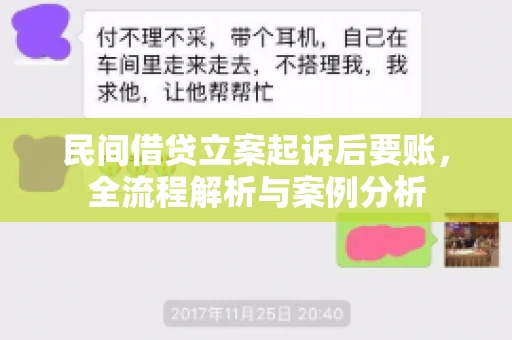 民间借贷立案起诉后要账，全流程解析与案例分析