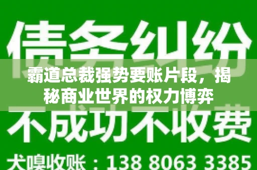 霸道总裁强势要账片段，揭秘商业世界的权力博弈