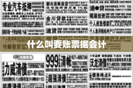 什么叫要账票据会计