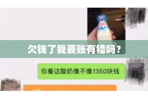 欠钱了我要账有错吗？