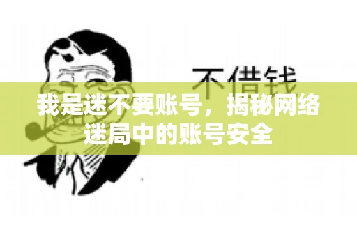 我是迷不要账号，揭秘网络迷局中的账号安全
