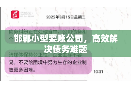 邯郸小型要账公司，高效解决债务难题