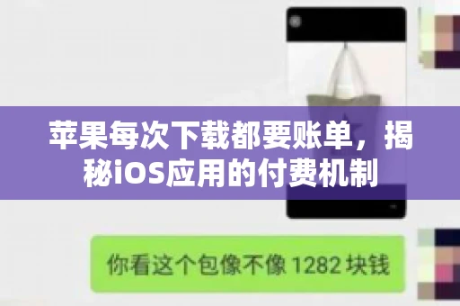 苹果每次下载都要账单，揭秘iOS应用的付费机制