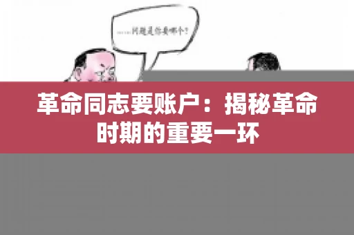 革命同志要账户：揭秘革命时期的重要一环