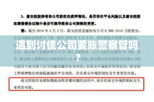 遇到讨债公司要账警察管吗？
